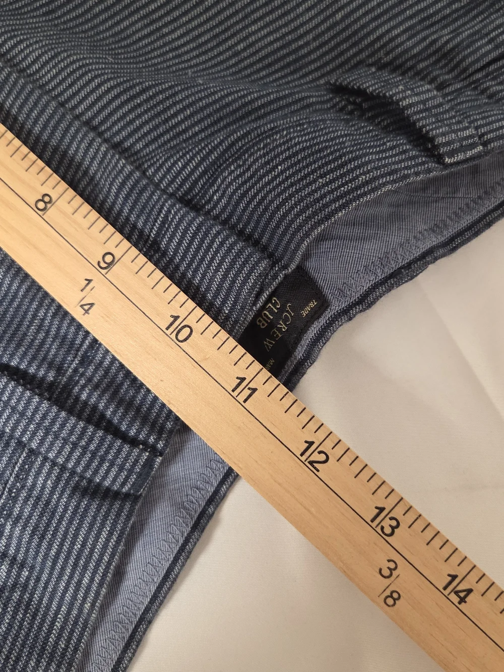 J. Crew Men's Navy‎ 31 Striped Flat Front Shorts
